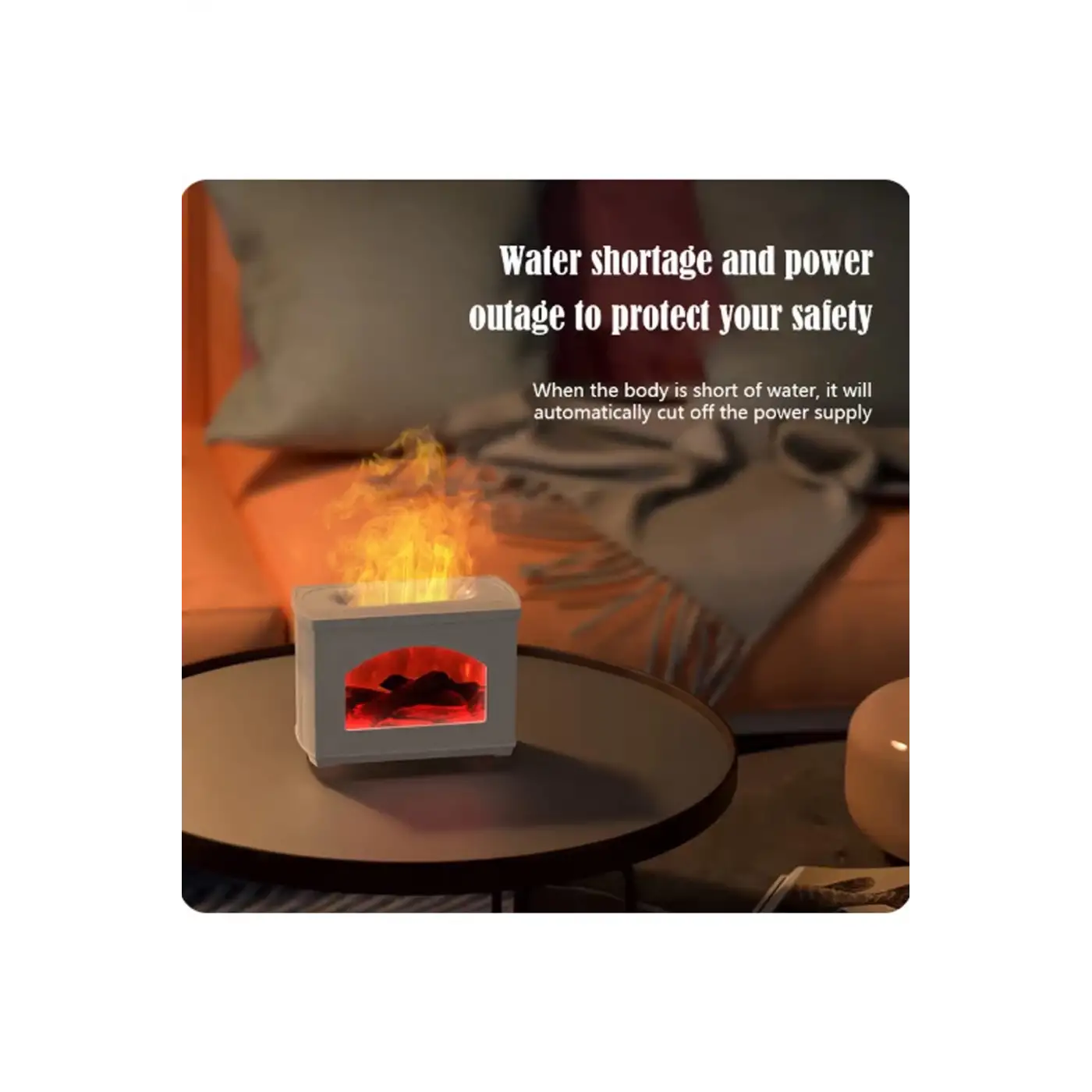 Şömine Hava Nemlendirici Aromatik Oda Kokusu 270 Ml Difüzörü Buhar Makinası