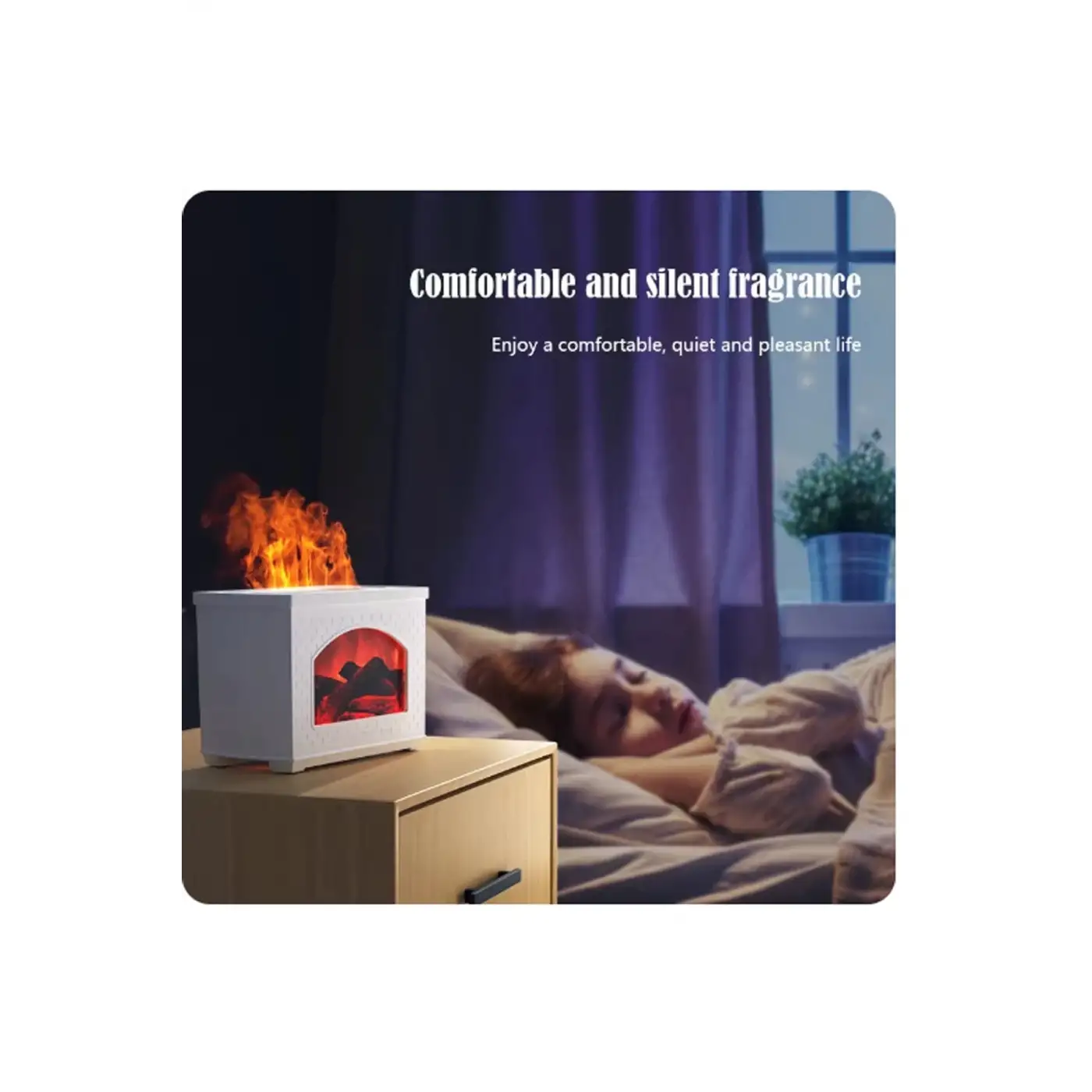 Şömine Hava Nemlendirici Aromatik Oda Kokusu 270 Ml Difüzörü Buhar Makinası