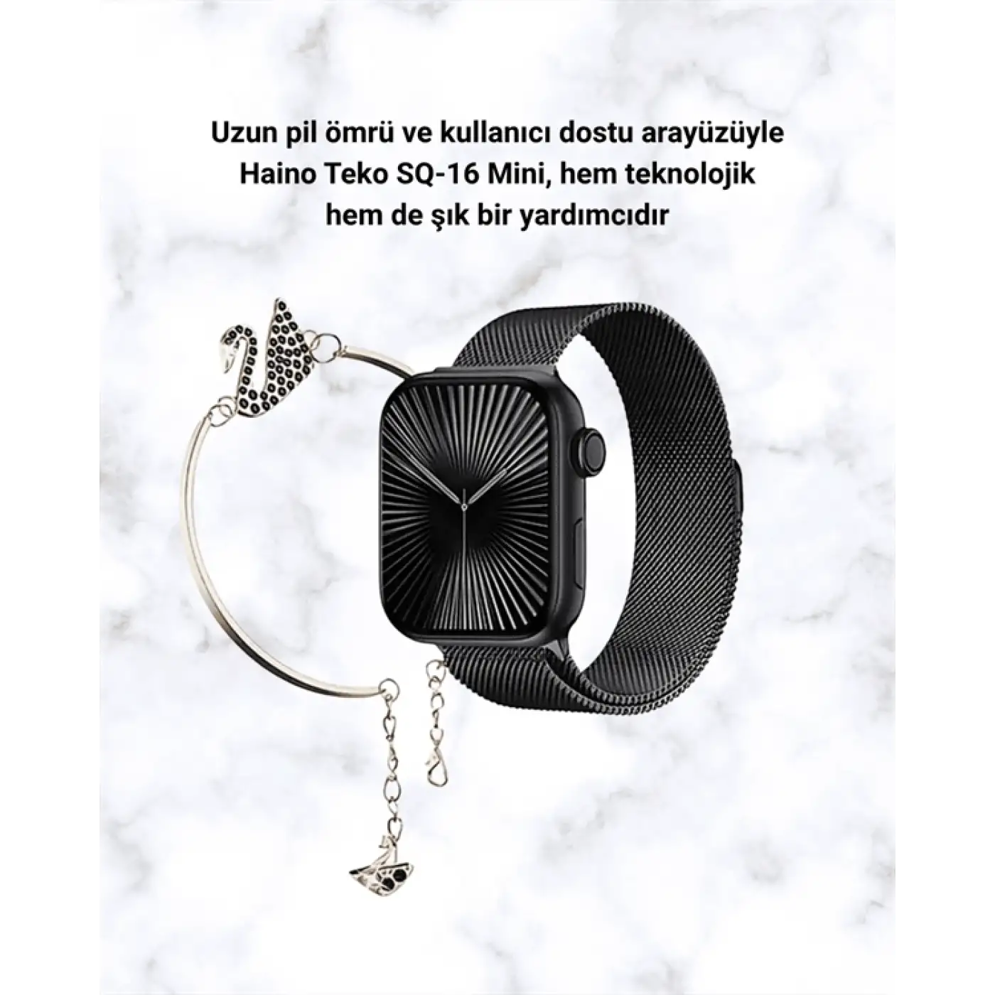 SQ-16 Mini Series 10 Akıllı Saat – 3 Kordon + Hediye Bileklik