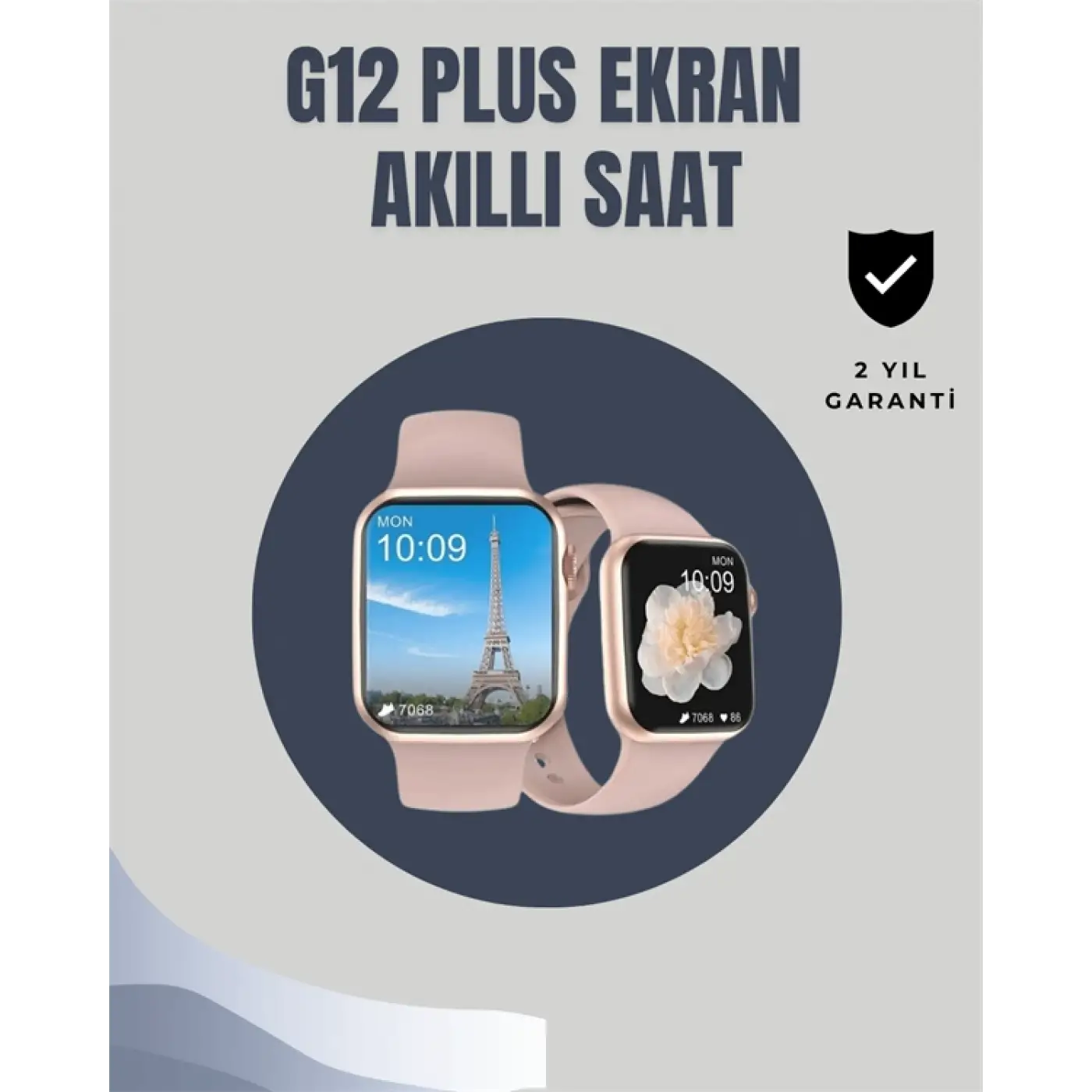 Su Geçirmez Akıllı Saat – 300 mAh Batarya, Sesli Arama, Uyku & Adım Takibi