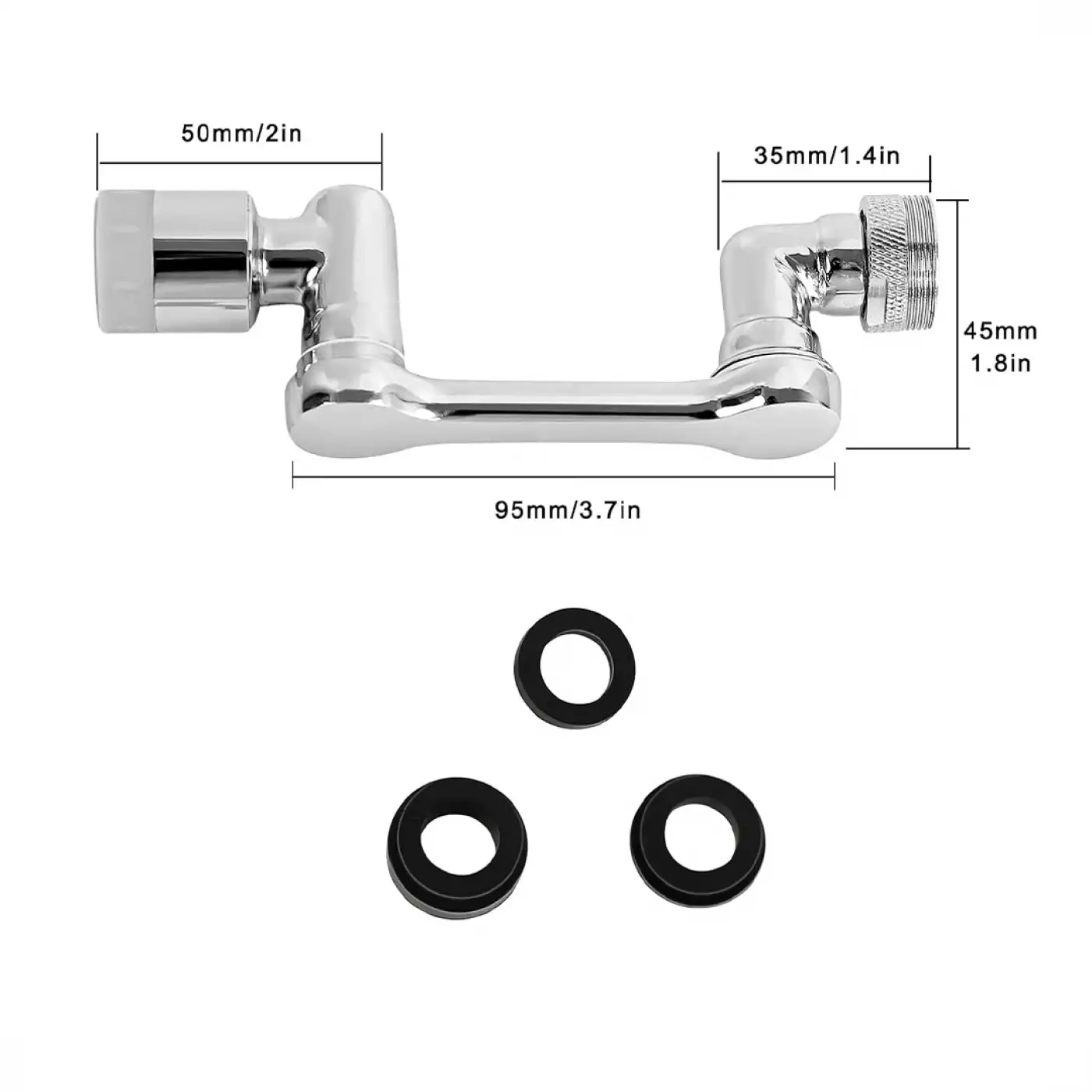 Sunup Sn-20341 1080 Derece Dönebilen Musluk-duş Başlığı