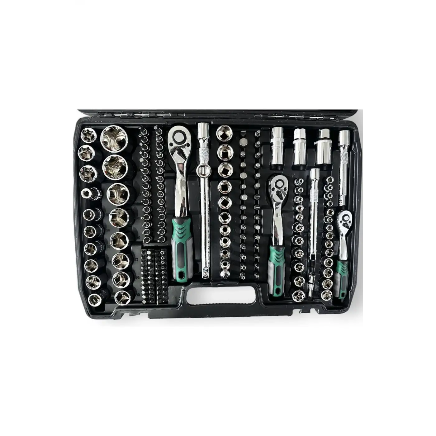 Tam Profesiyonel Germany 72 Diş Eğik Cırcır 216 Parça Lokma Takımı Oto Tamirci Tam Set 1/2-3/8-1/4