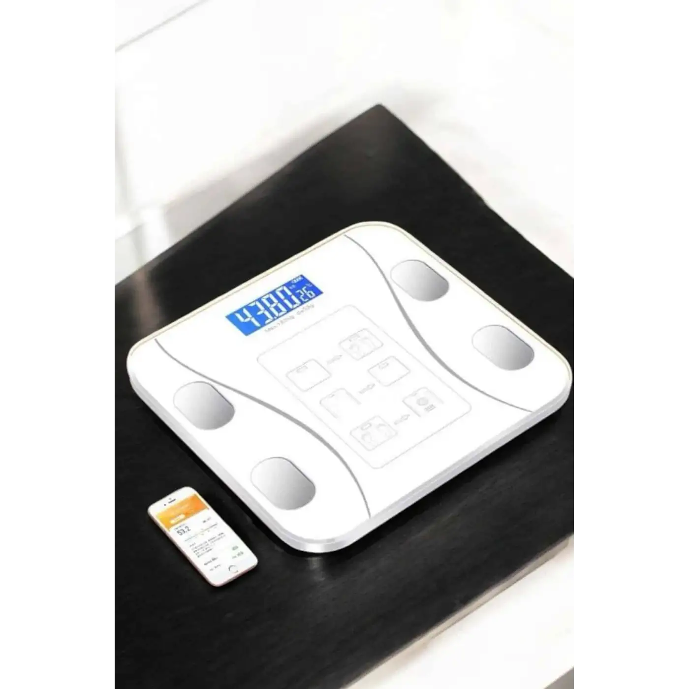 Tartı Baskül Dijital Elektronik Tartı Vücut Analiz Wifi Akıllı Yağ Ölçer