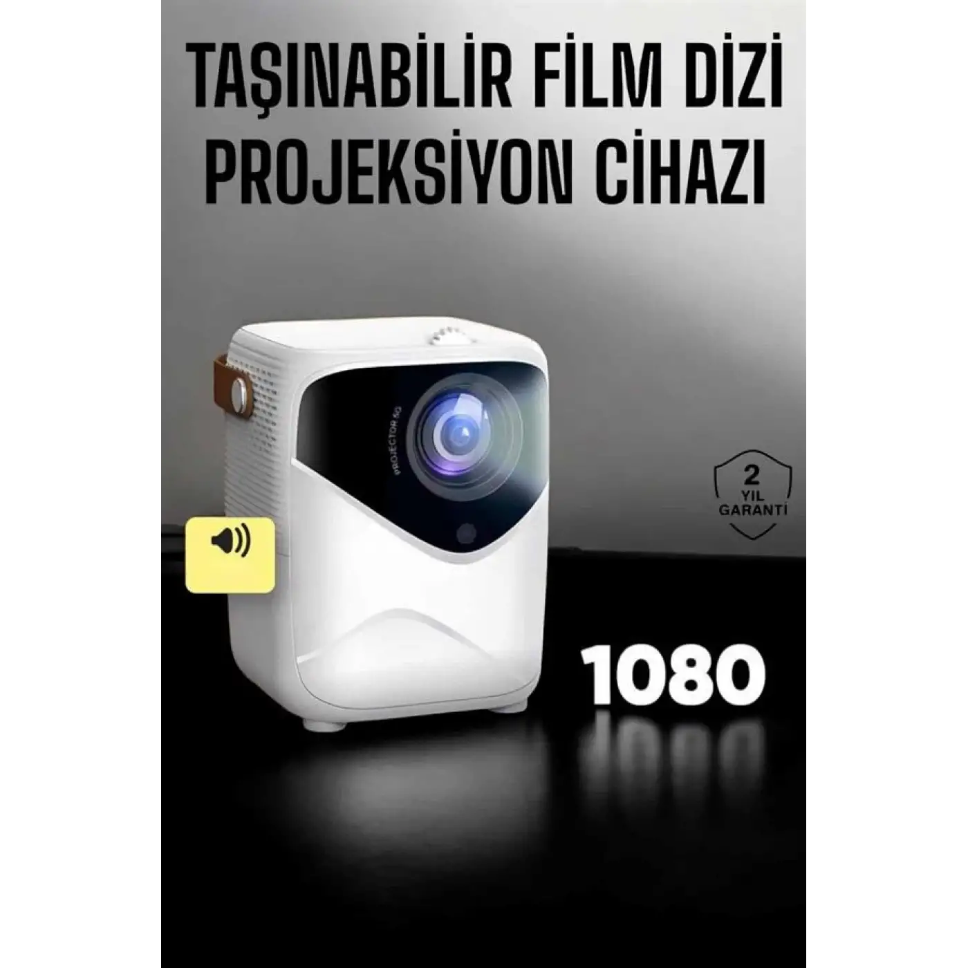 Taşınabilir Android Projeksiyon Wifi Destekli 4K Multimedia Tabanlı Ev Ve Ofis Tipi