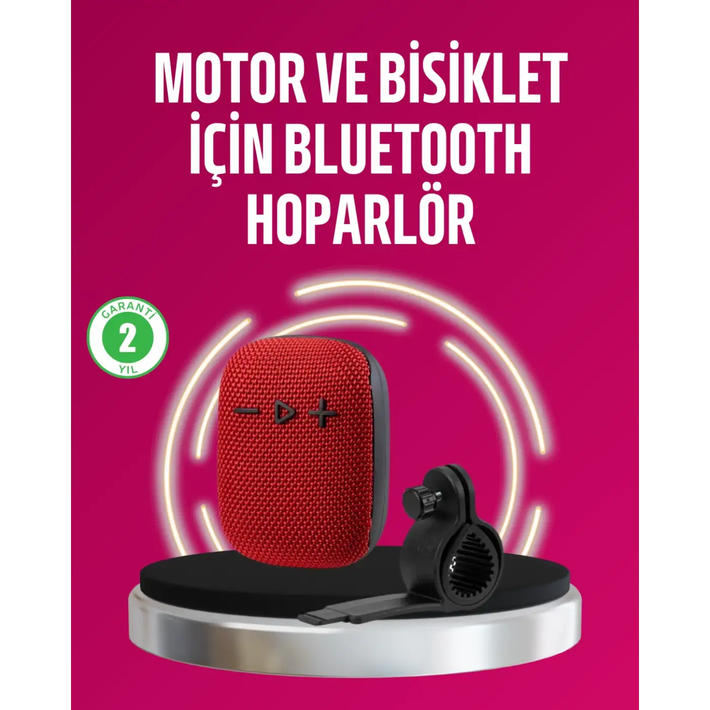 Taşınabilir Bluetooth Hoparlör Suya Dayanıklı Kumaş Kaplama