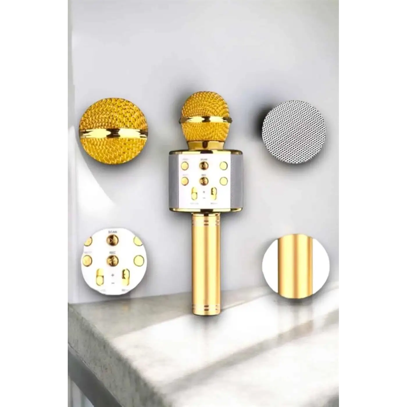 Taşınabilir Bluetooth Karaoke Mikrofon: Hafıza Kart Girişli, Etkileyici Performans