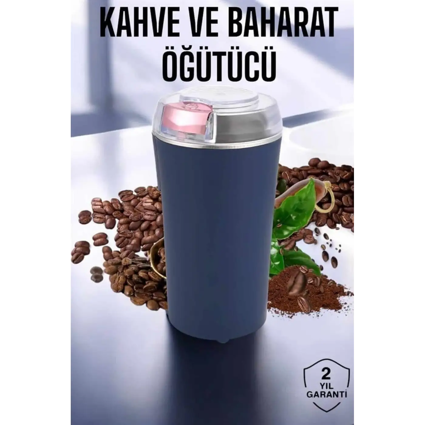 Taşınabilir Kahve & Baharat Öğütücü, Kolay Temizlenebilir ve Uzun Ömürlü Paslanmaz Çelik