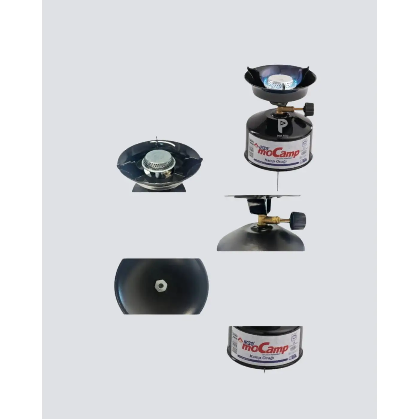 Taşınabilir Kamp Ocağı Seti Pişirme Alanı Ayarlanabilir Alev