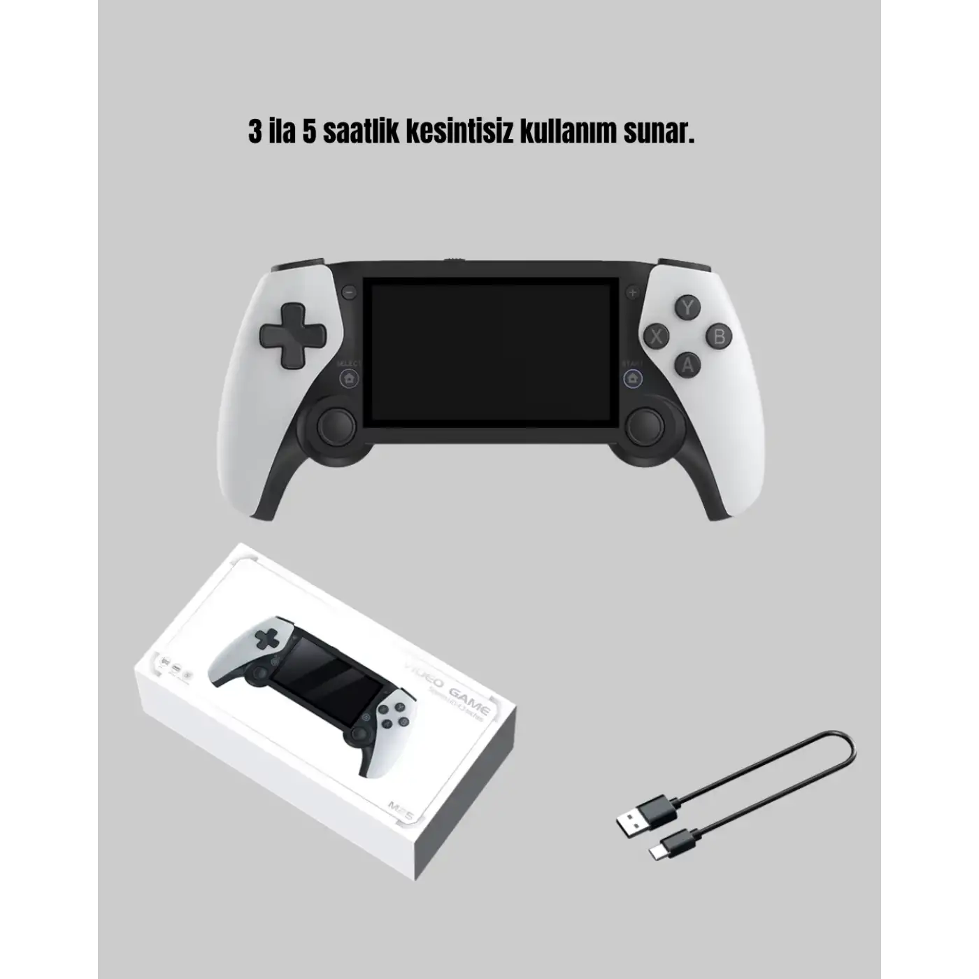 Taşınabilir Retro Oyun Konsolu – 4.3 İnç Ekran, 64 GB Hafıza ve Klasik Oyun Arşivi