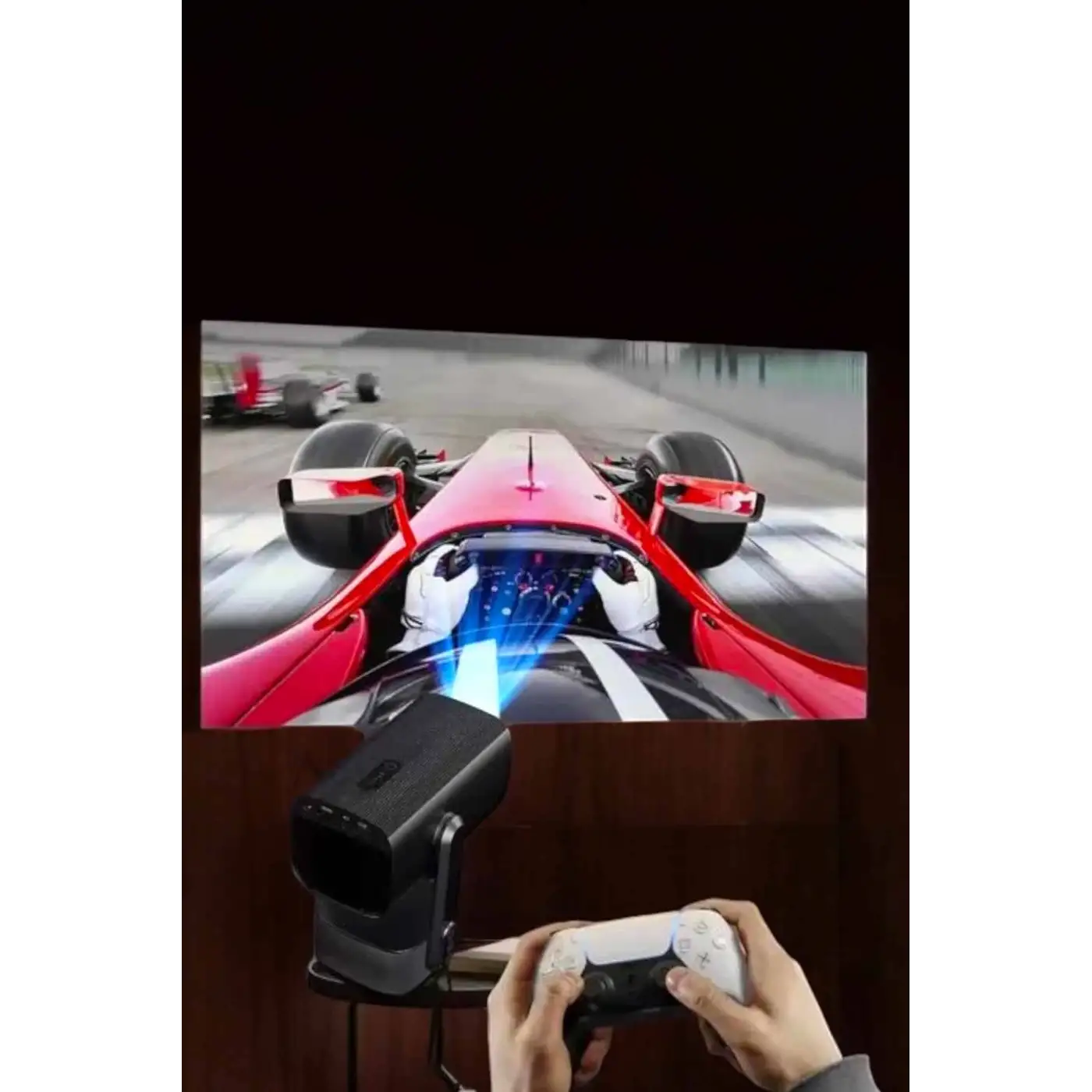 Taşınabilir Sinema Oyun Projektörü Akıllı Projeksiyon Android 11