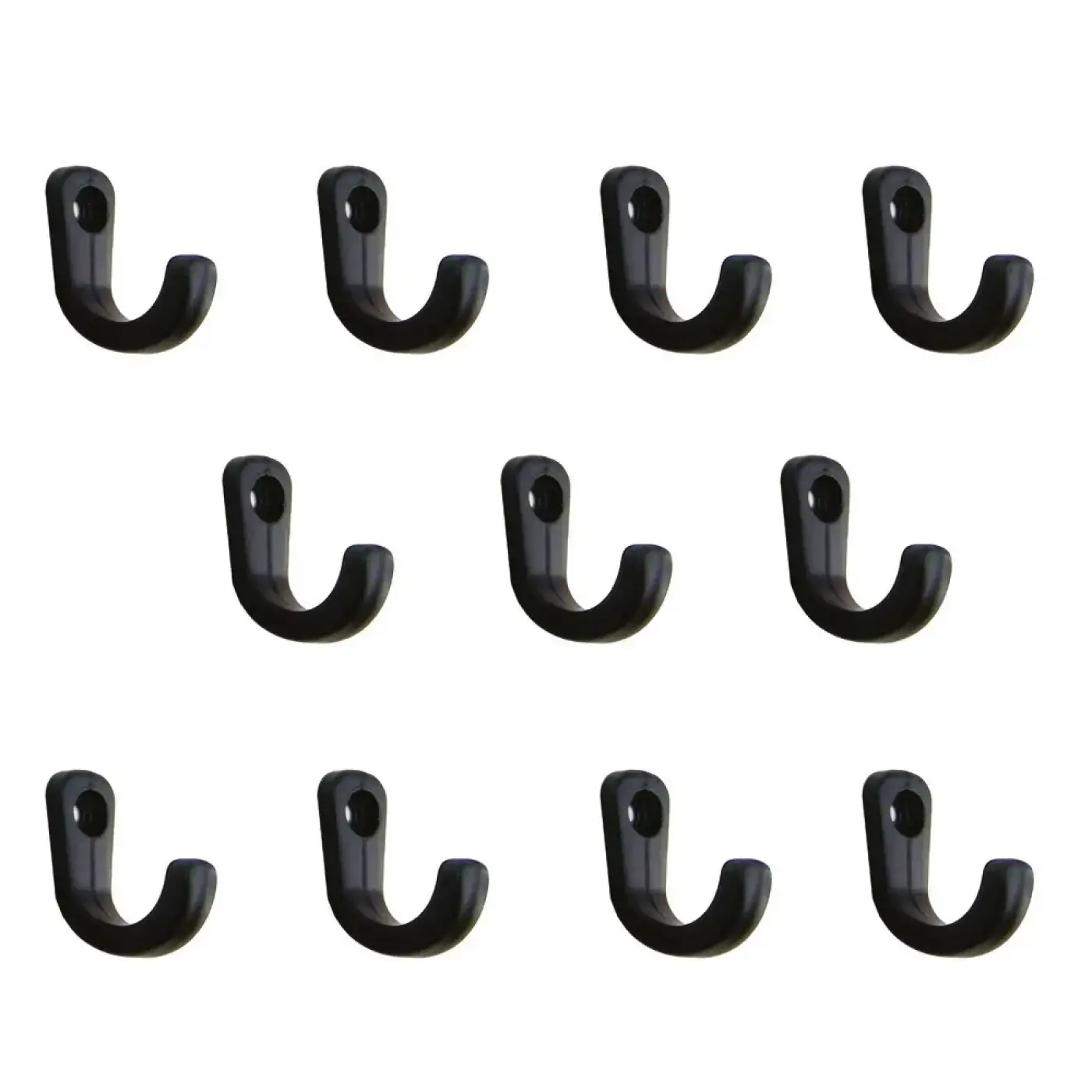 Tekli Anahtar, Bijuteri, Vitrin, Dekor Askısı - Siyah, 10x18x22 Mm