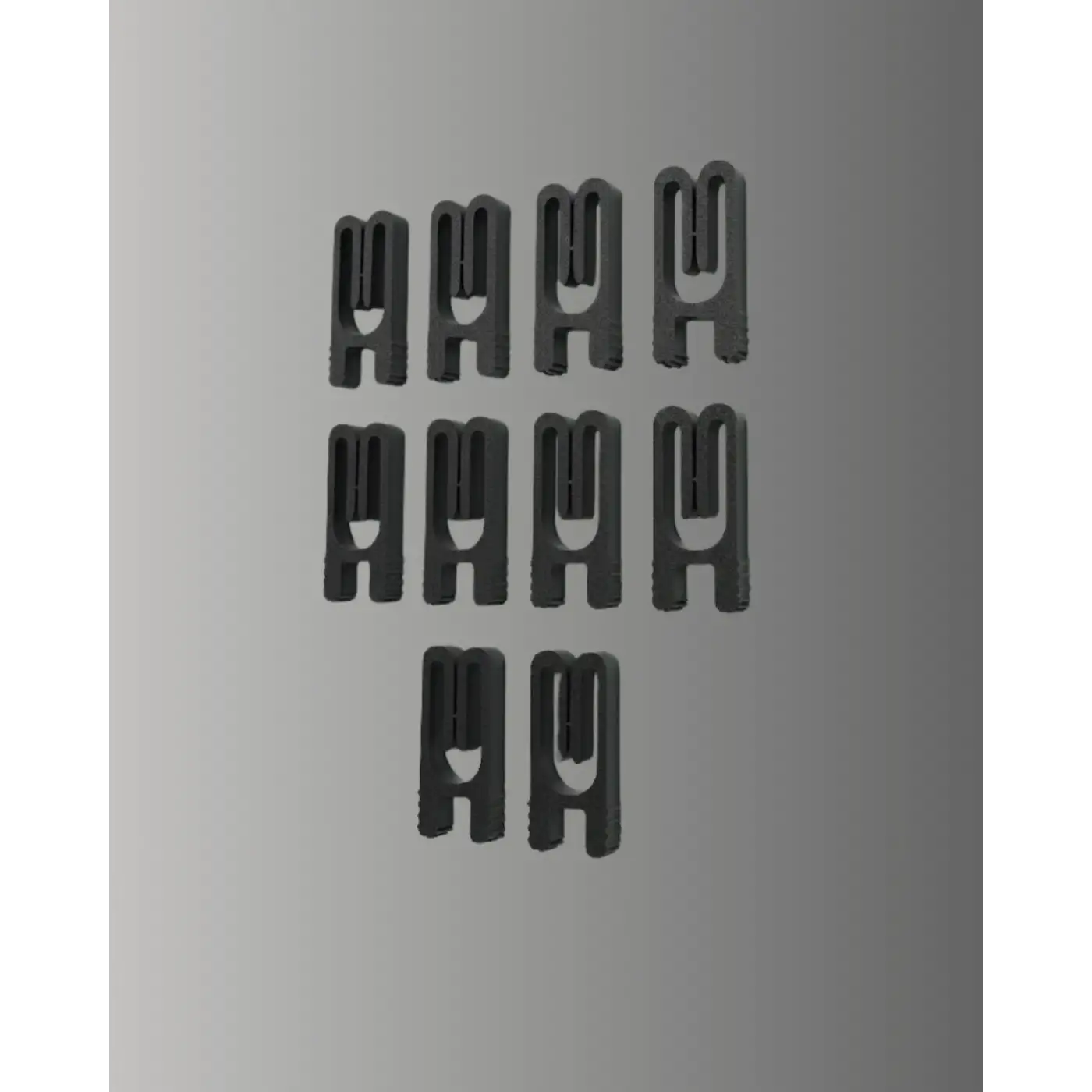 Tekrar Kullanılabilir Poşet Mandalı Siyah 10 Adet