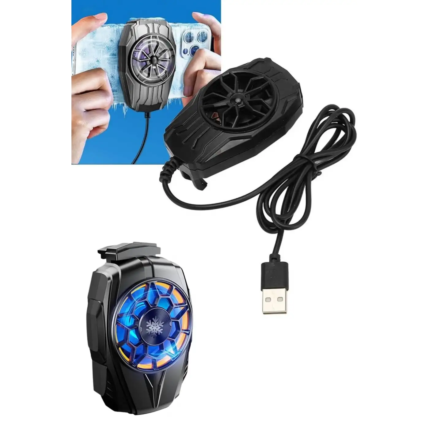 Telefon Soğutucu Fan Güçlü Motor Radyatör Cep Telefon Soğutma