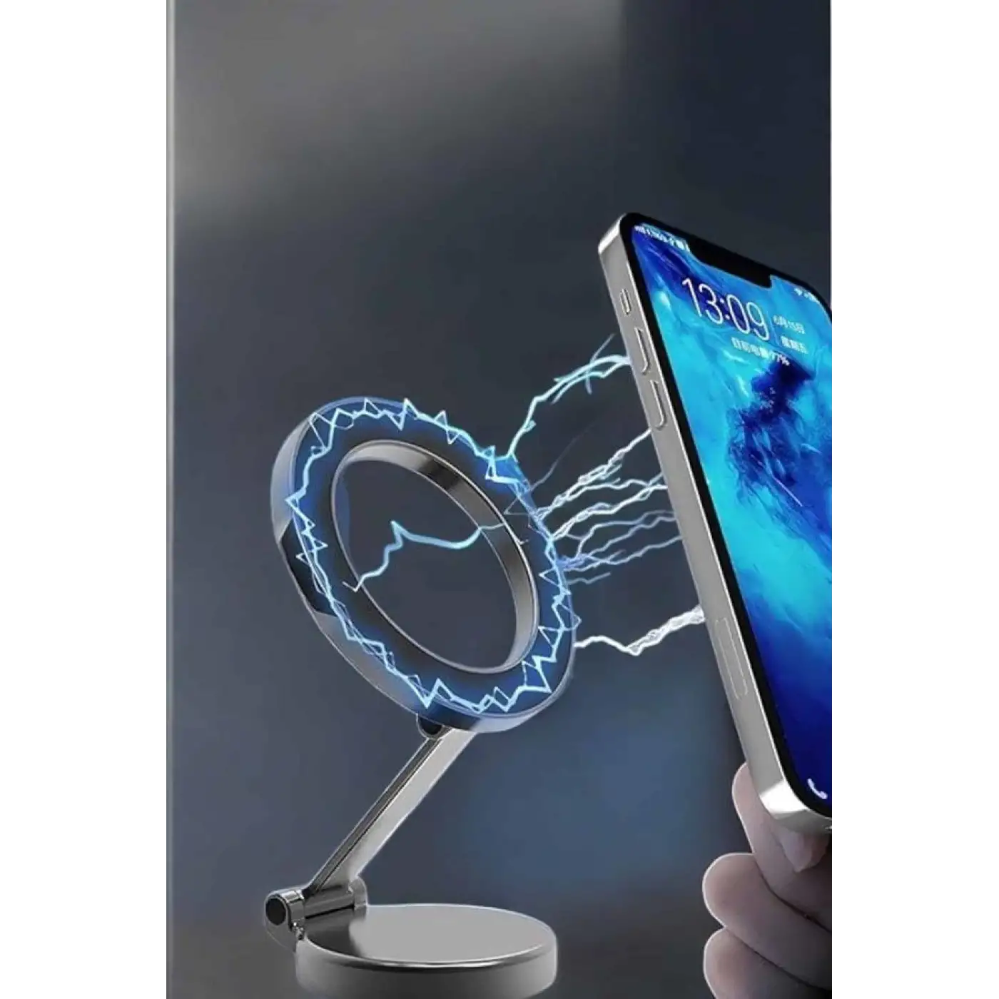 Telefon Tutucu Tüm Arabalara Uyumlu Araç İçi Katlanabilir Manyetik Tasarım