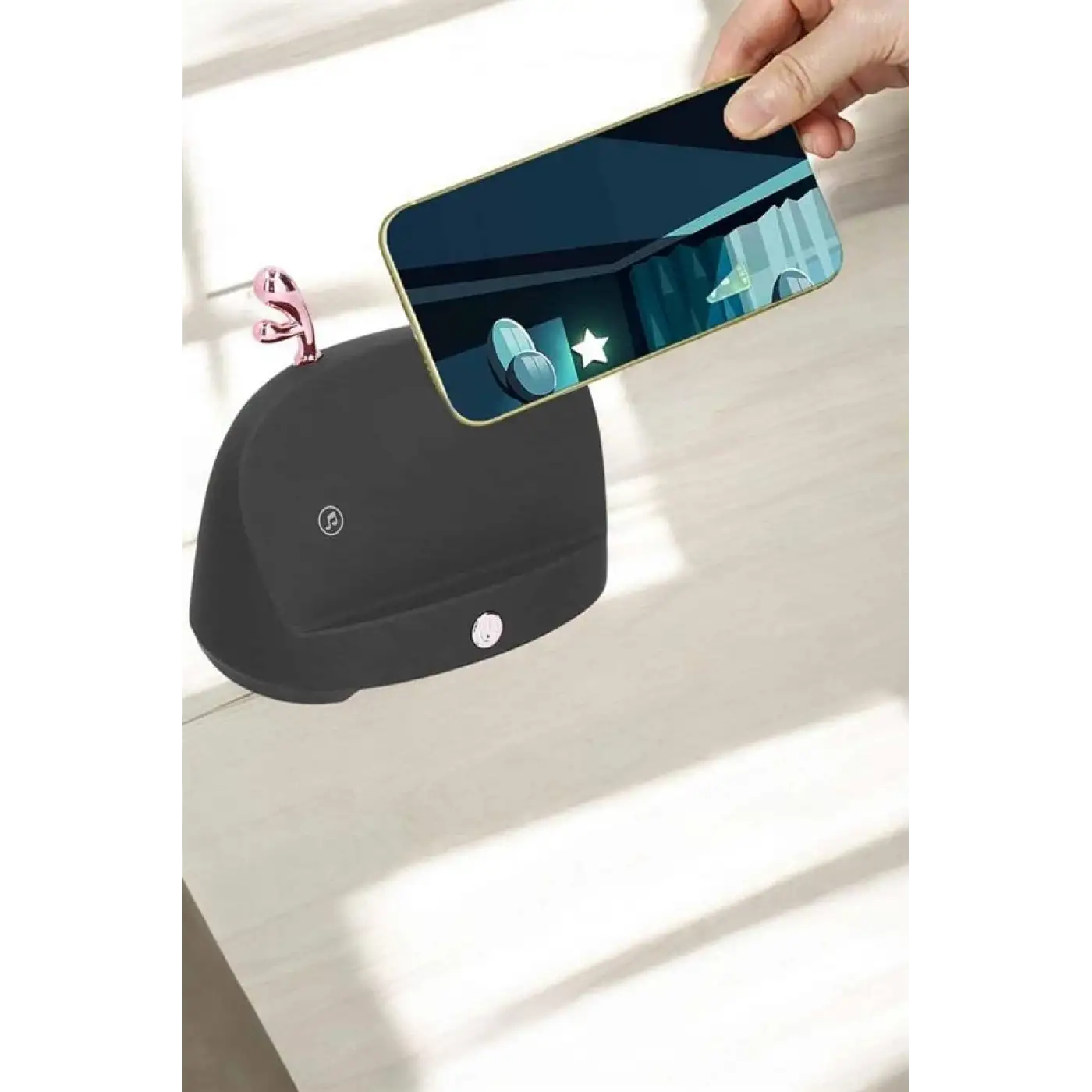 Telefon Tutuculu Akıllı Hoparlör Yüksek Ses Kaliteli Hoparlör