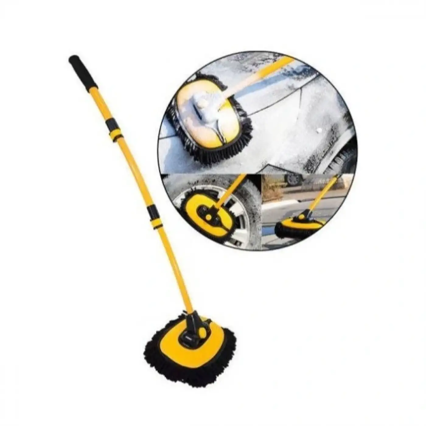 Teleskopik Saplı Kuru Islak Oto Yıkama Fırçası