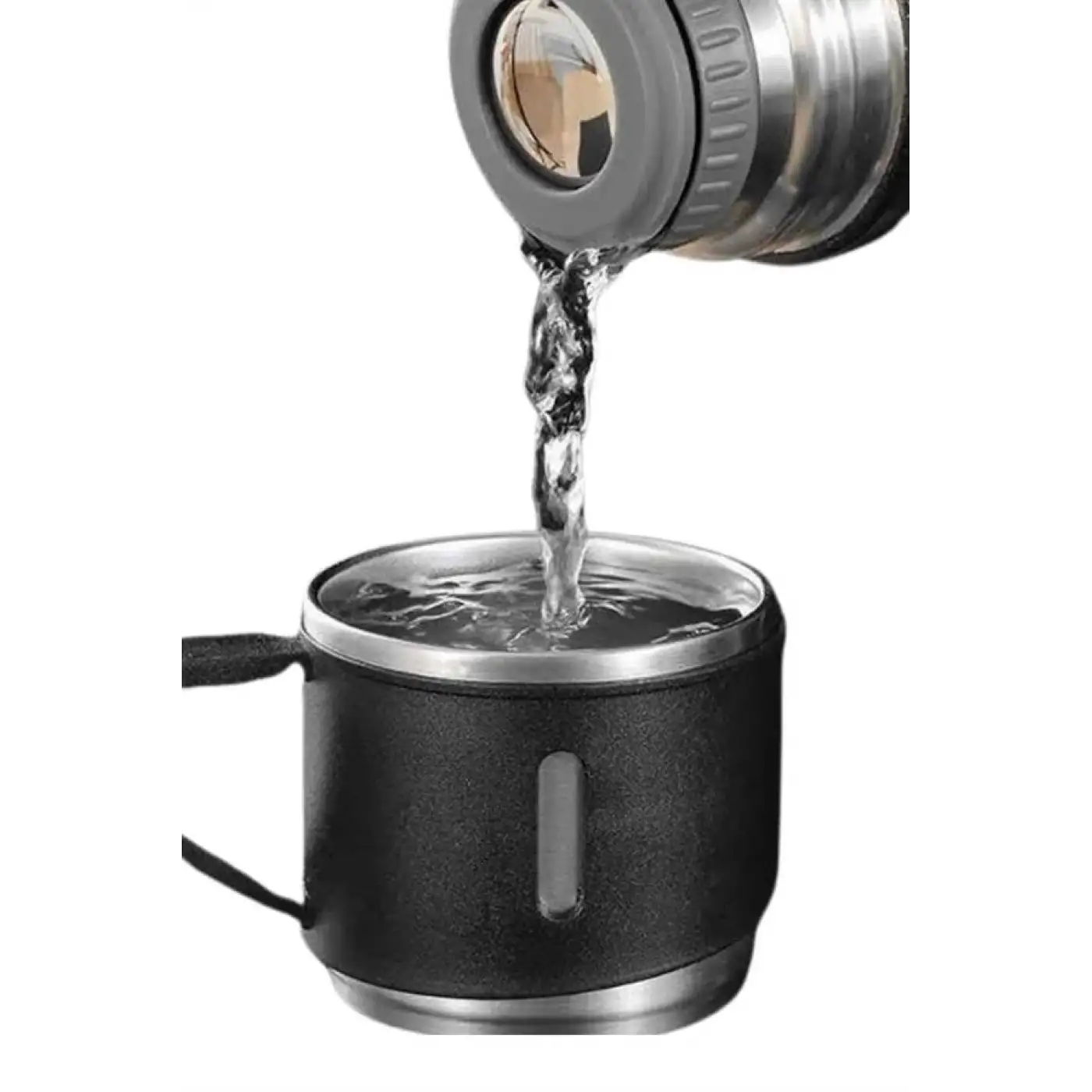 Termos Seti Paslanmaz Çelik 3 Bardaklı Vakumlu Termos Set 500 Ml 12 Saate Kadar Isı Koruma