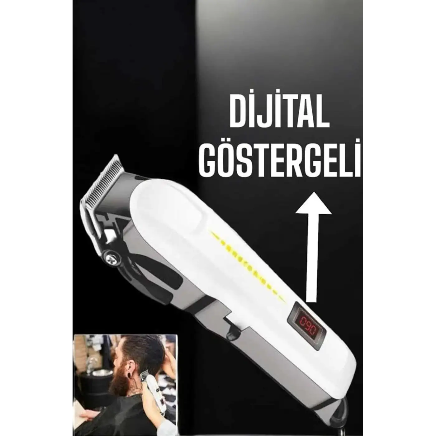 Tıraş Makinesi Uzun Ömürlü Batarya, Keskin Bıçaklar ve Profesyonel