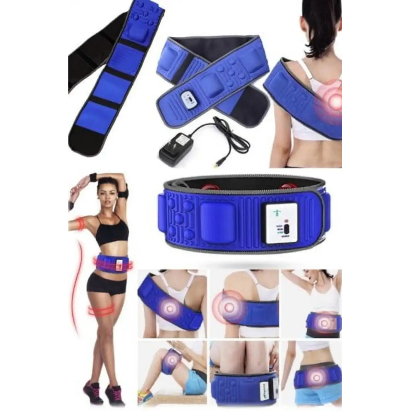 Titreşimli Kas Gevşetici Masaj Kemeri Zayıflama Aleti Bel Bölge Sırt Masaj Aleti