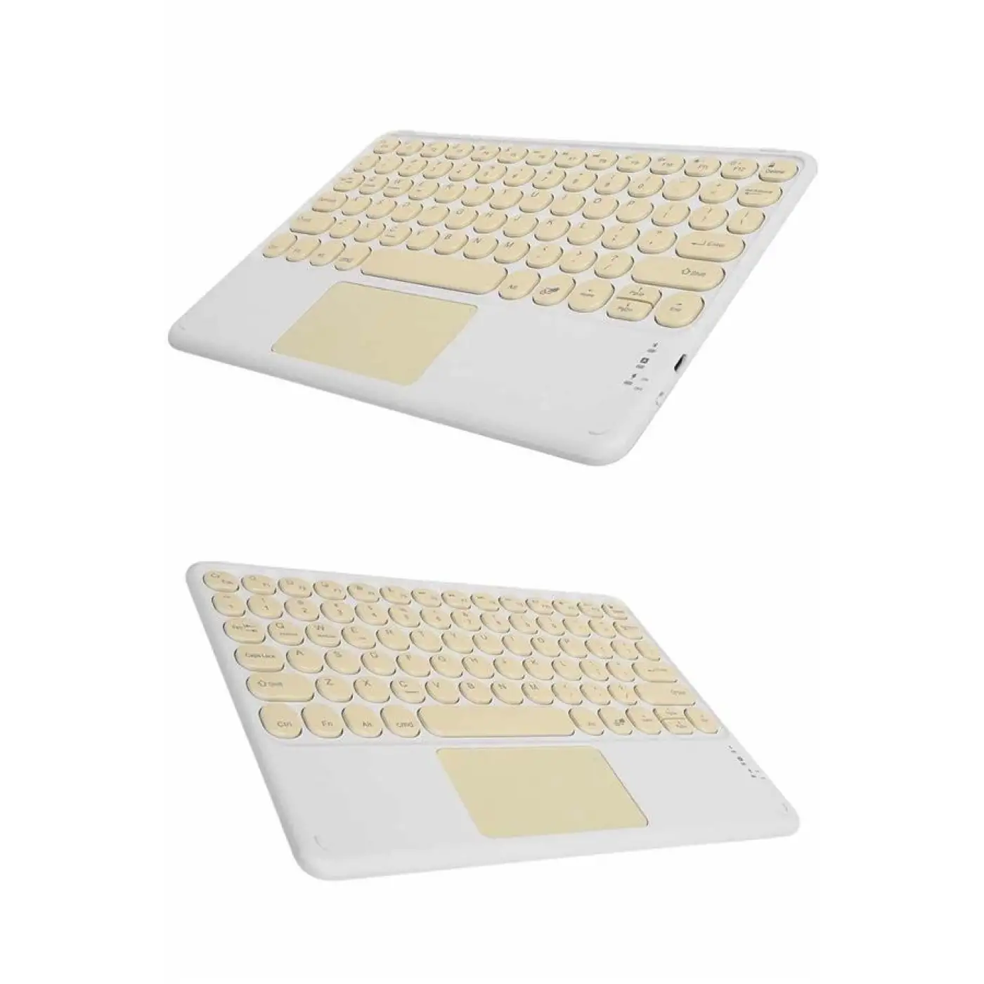 Touchpad Tüm Cihazlara Uyumlu Bluetooth Klavye Touchpad Slim Kablosuz Wifi Q Klavye