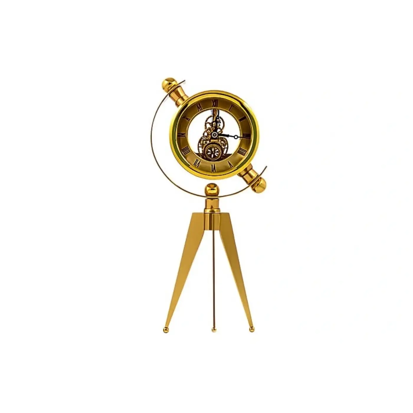 Tripod Gold Çarklı Masa Saati