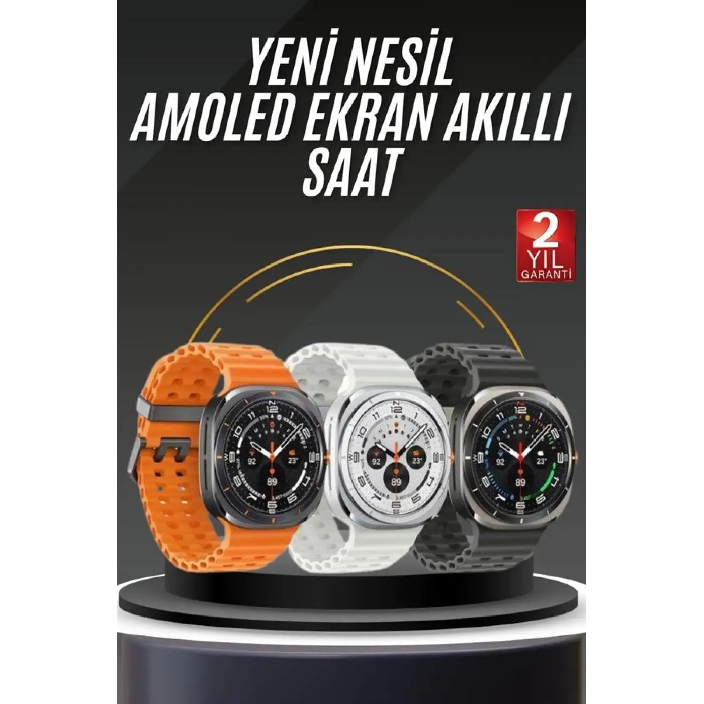 Tüm Telefonlara Uyumlu Akıllı Saat Uyku ve Sağlık Takibi Nabız Ölçer Adım sayar