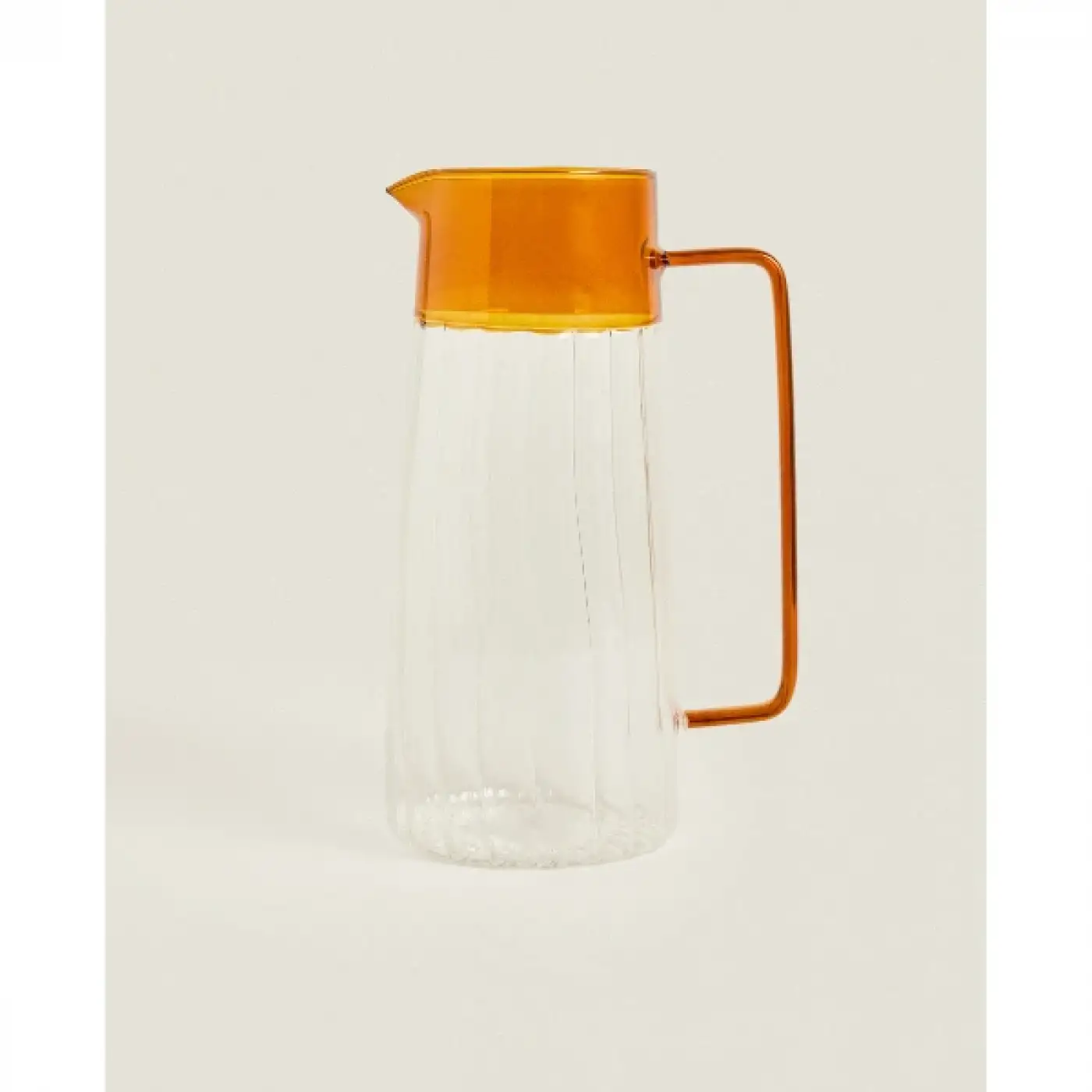 Turuncu Detaylı Cam Sürahi 1600 ml