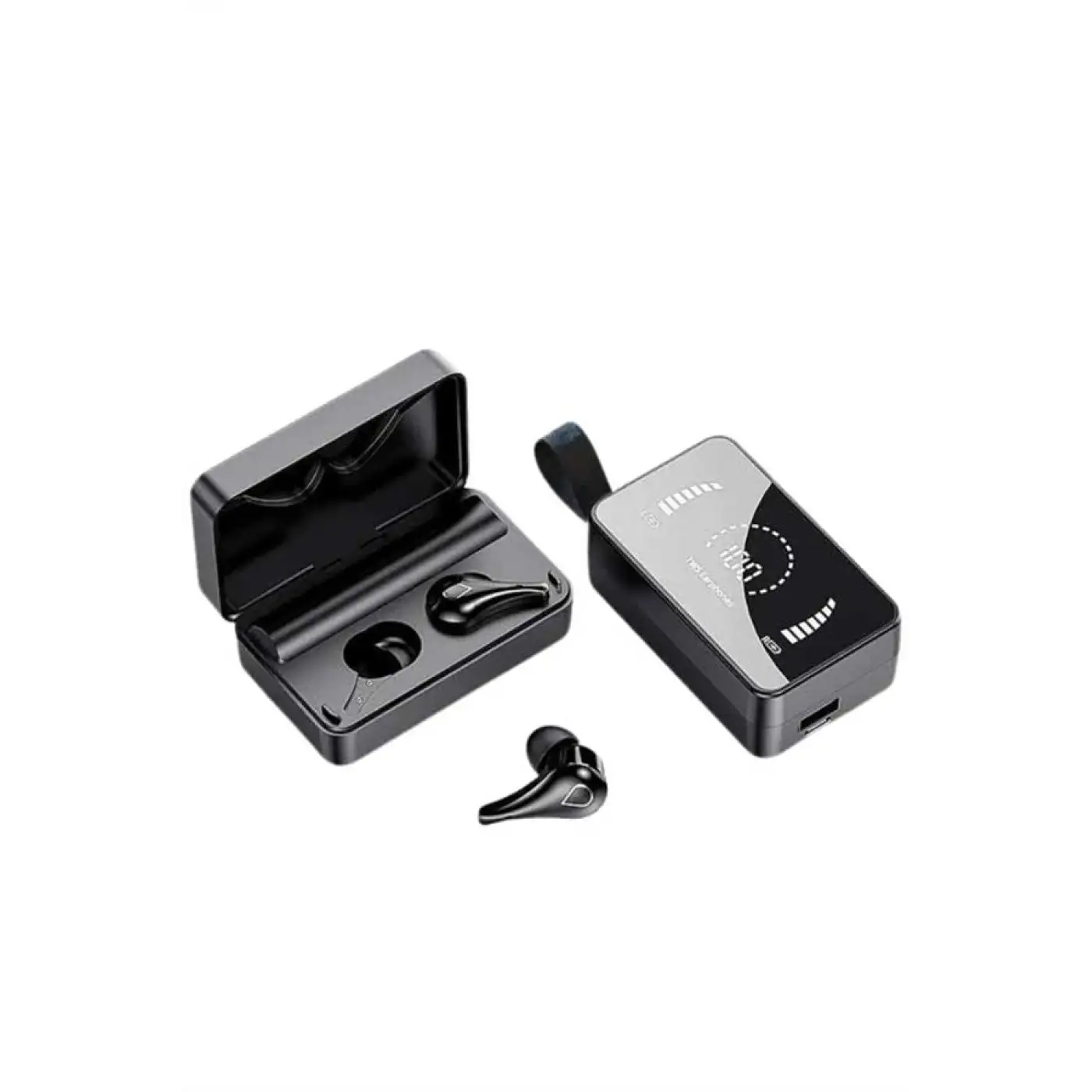 TWS Bluetooth Kulaklık Aynalı Kulaklık Dijital Göstergeli Dokunmatik Kontrol