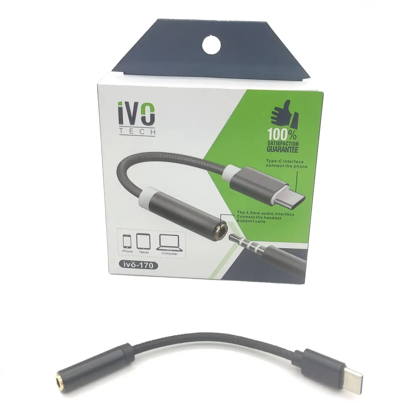 TYPE-C Kulaklık Dönüştürücü “Tüm Telefonlara Uyumlu” Çevirici JH-048