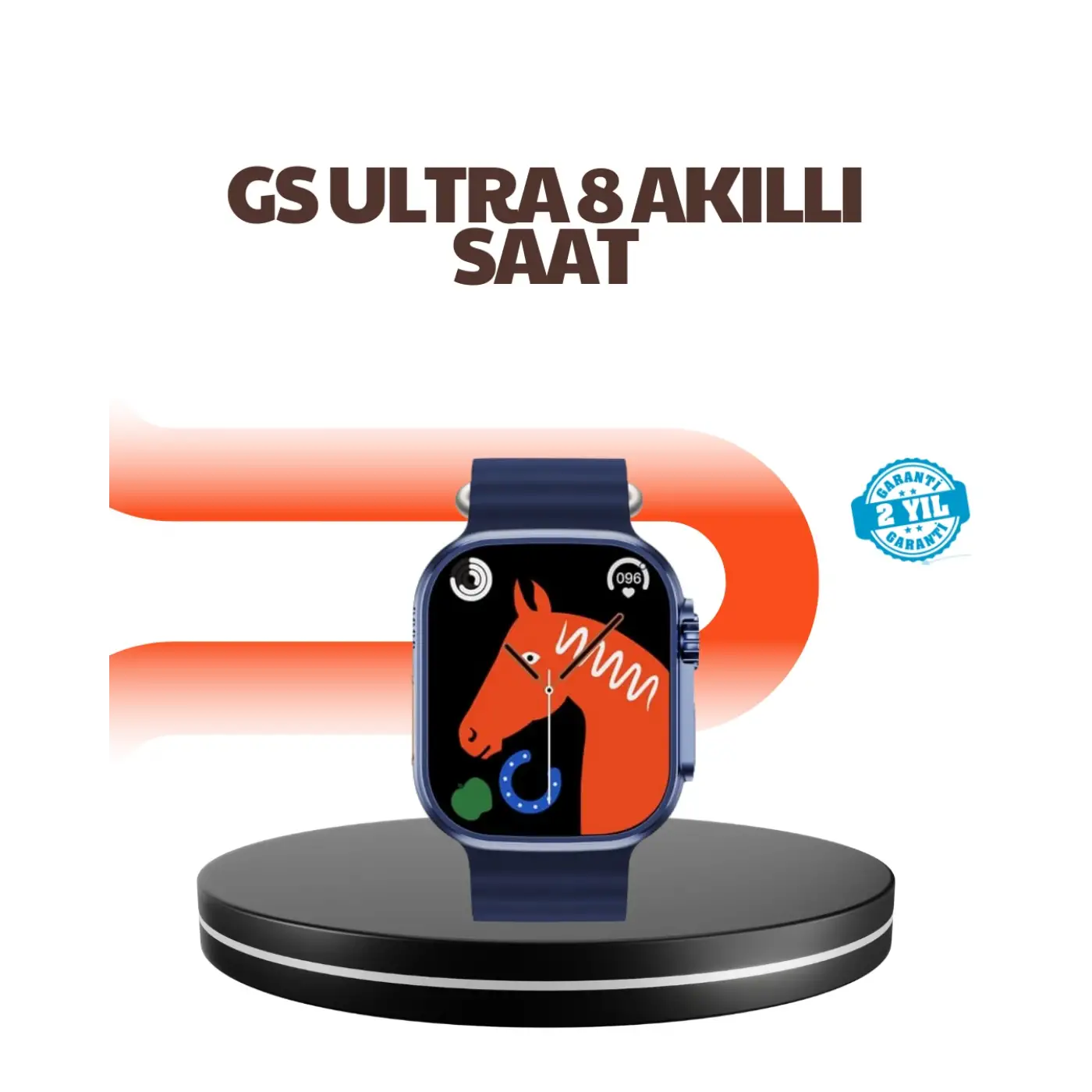 Ultra Akıllı Saat 2.05 İnç Büyük Ekran Bluetooth Aramalı IP67