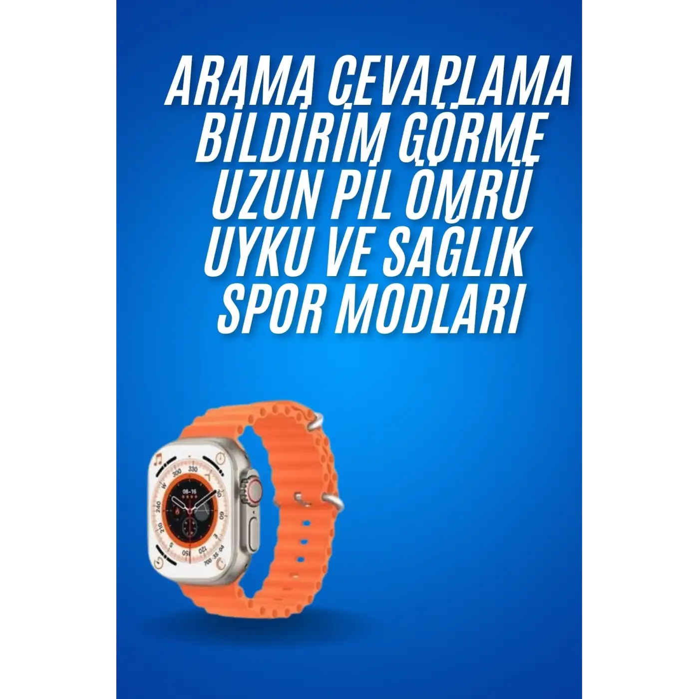 Ultra Akıllı Saat 49 Mm Çift Kordonlu Arama Cevaplama Bluetooth Bağlantılı
