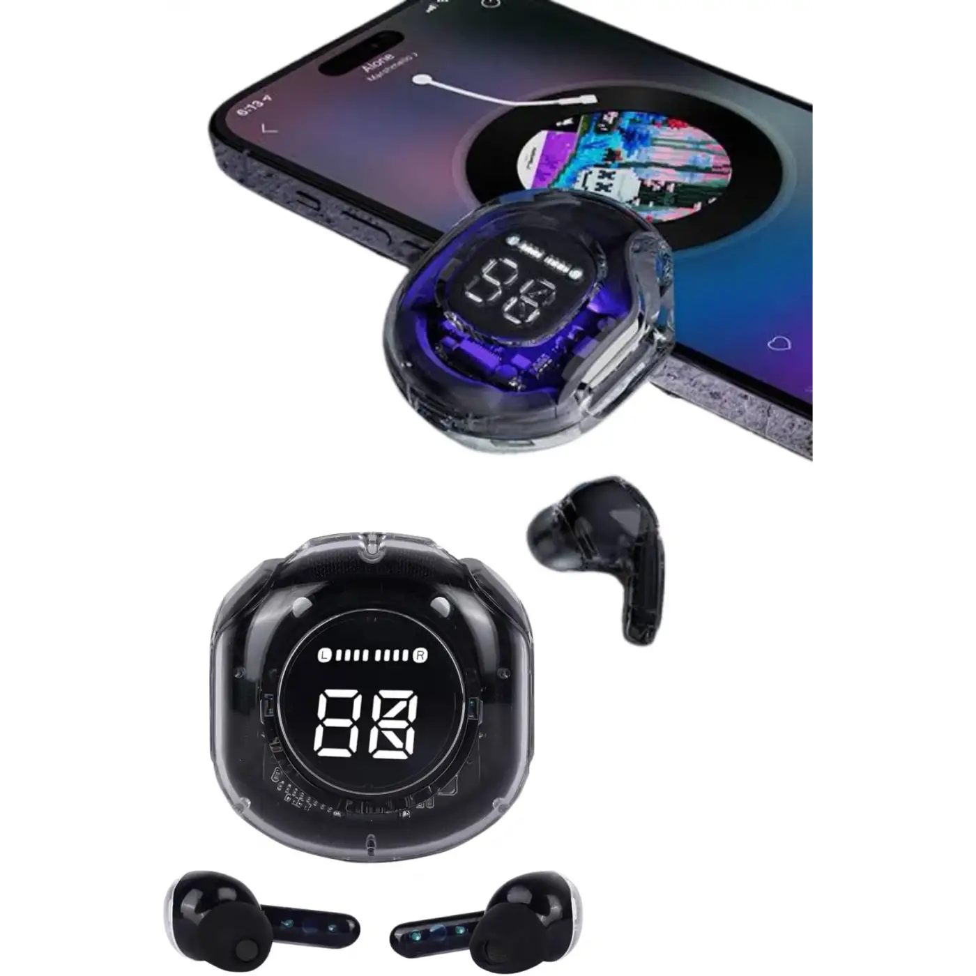 Ultrapods Led Göstergeli  Kulaklığı ANC Destekli Bluetooth 5.3