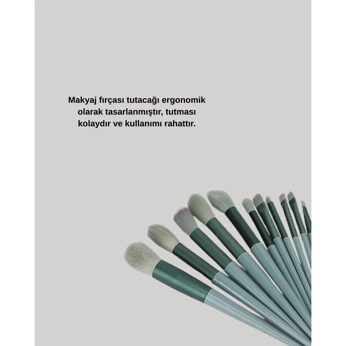 umuşak Kıllı Es Tasarımlı 13lü Makyaj Fırçası Seti Günlük ve Profesyonel Kullanım