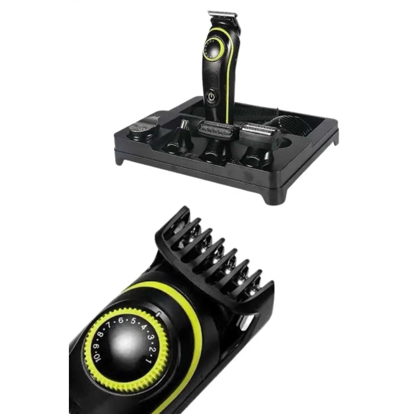 Unısex Çok Fonksiyonlu Bakım Seti Led Göstergeli Tıraş Makinesi Saç Sakal Vücut