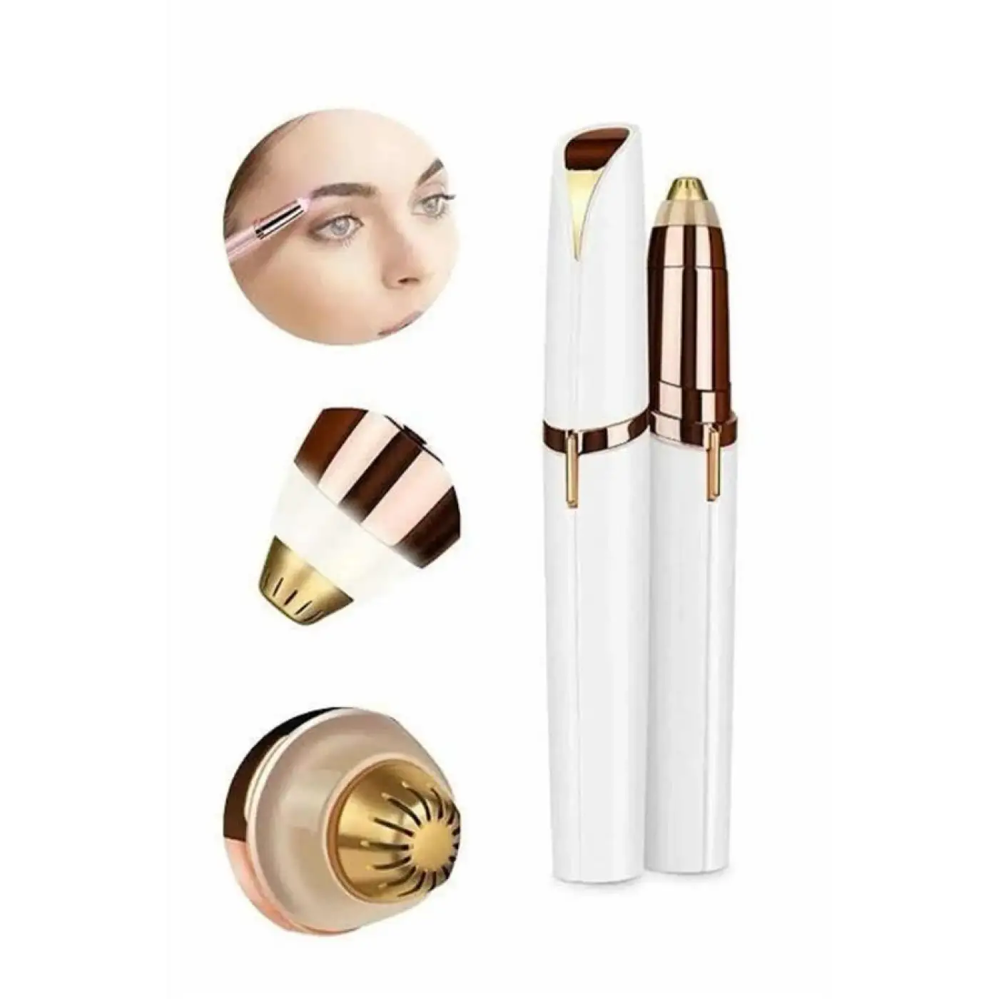 Unısex Şarjlı Kaş Bıyık Alma Epilatörü Hassas Ciltlere Özel Acısız