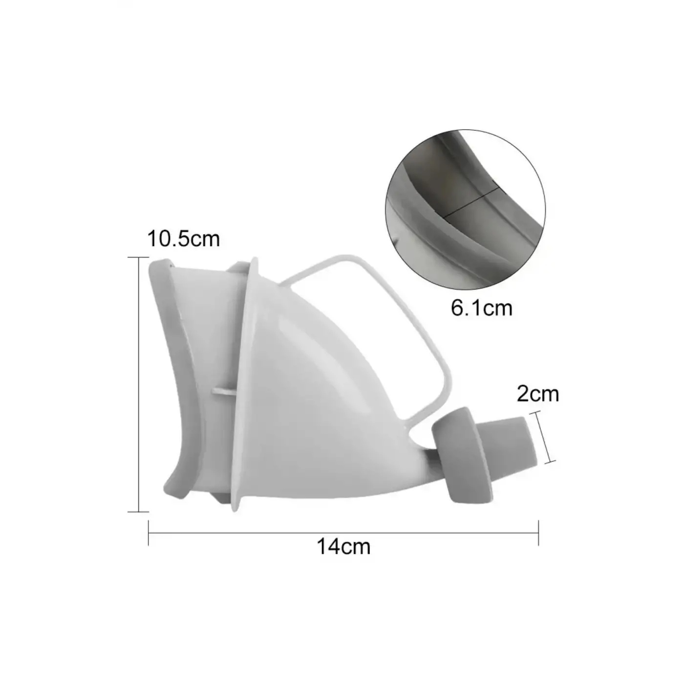 Unisex Taşınabilir Hijjenik Seyahat Tuvalet Aparatı Seyahat Tuvalet Hunisi