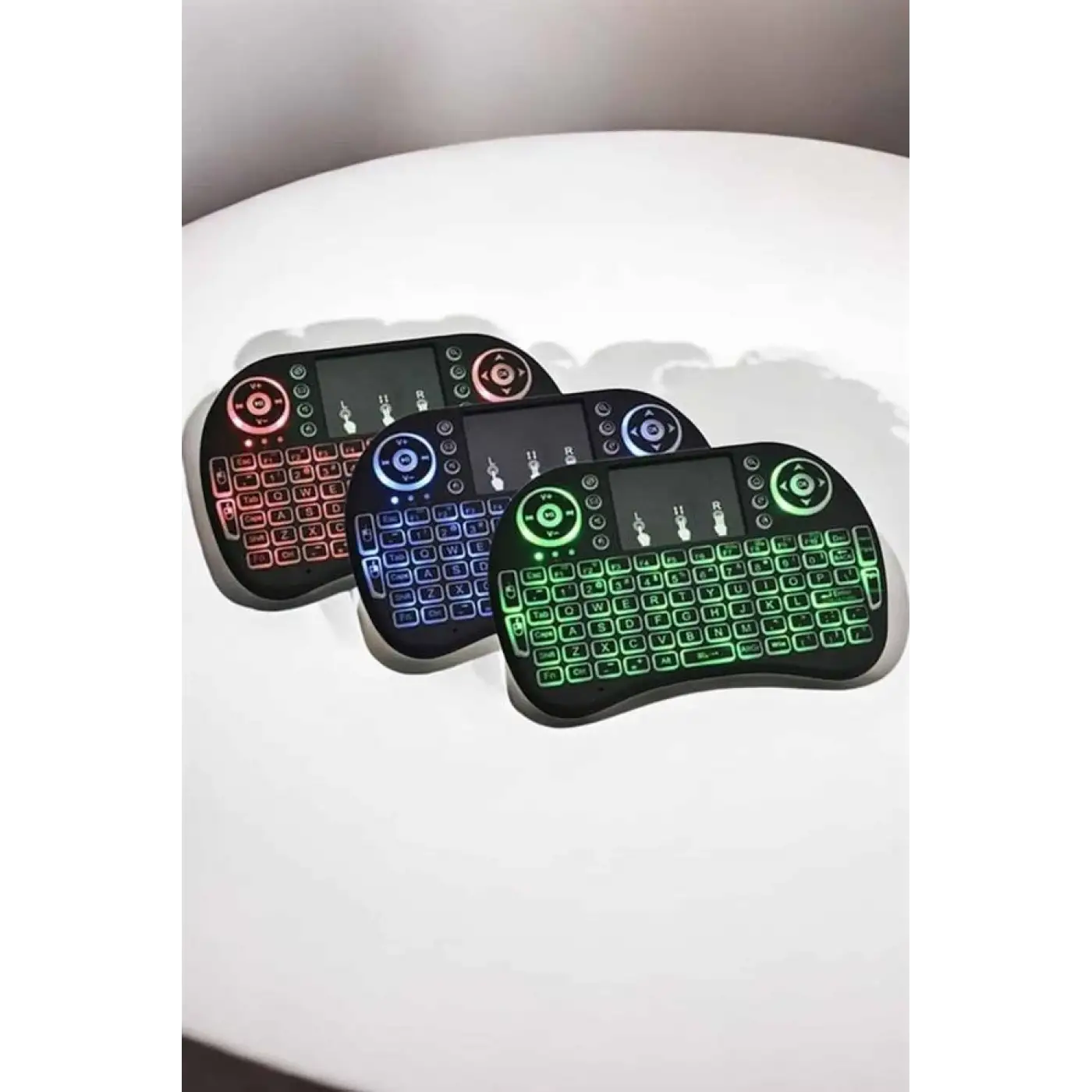 USB Bağlantılı Mini Q Klavye Işıklı Tüm Cihazlara Uyumlu