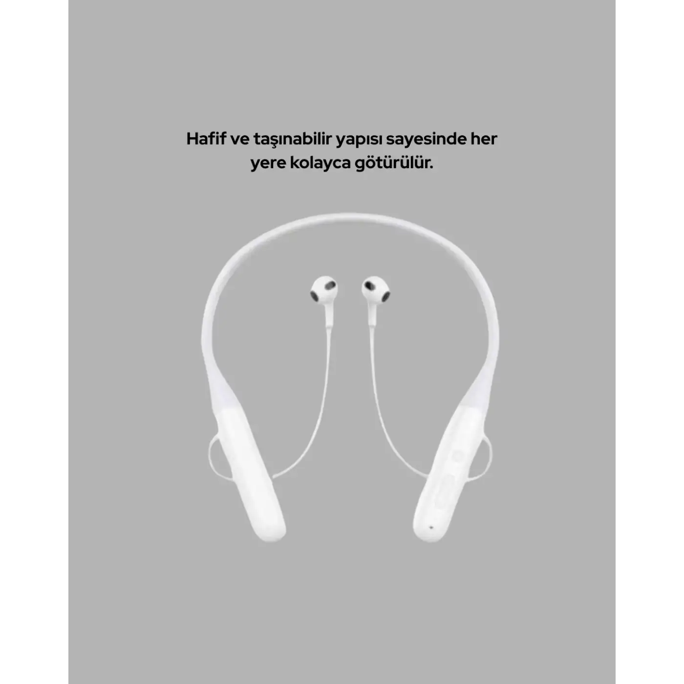 USB Şarjlı Uzun Ömürlü Boyun Askılı Bluetooth Kulaklık