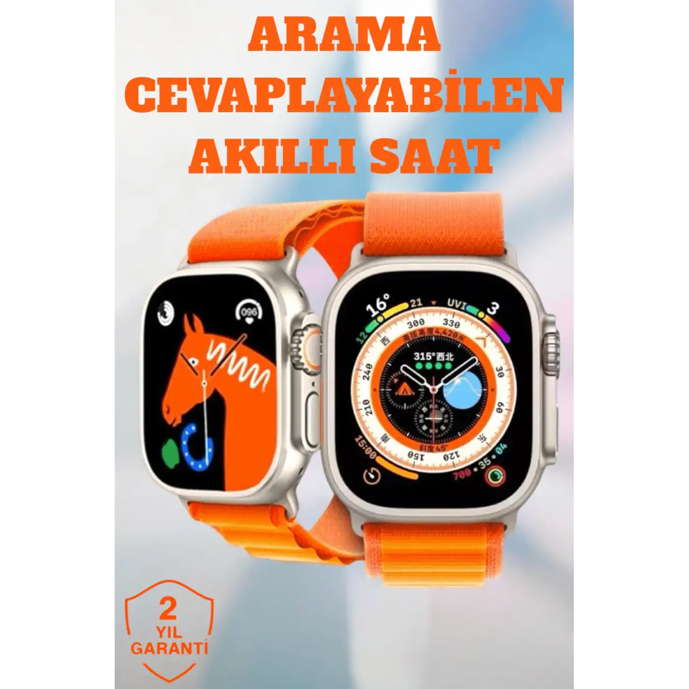 Uyku ve Nabız Takipli, Wireless Şarjlı Akıllı Saat Android ve iOS Uyumlu