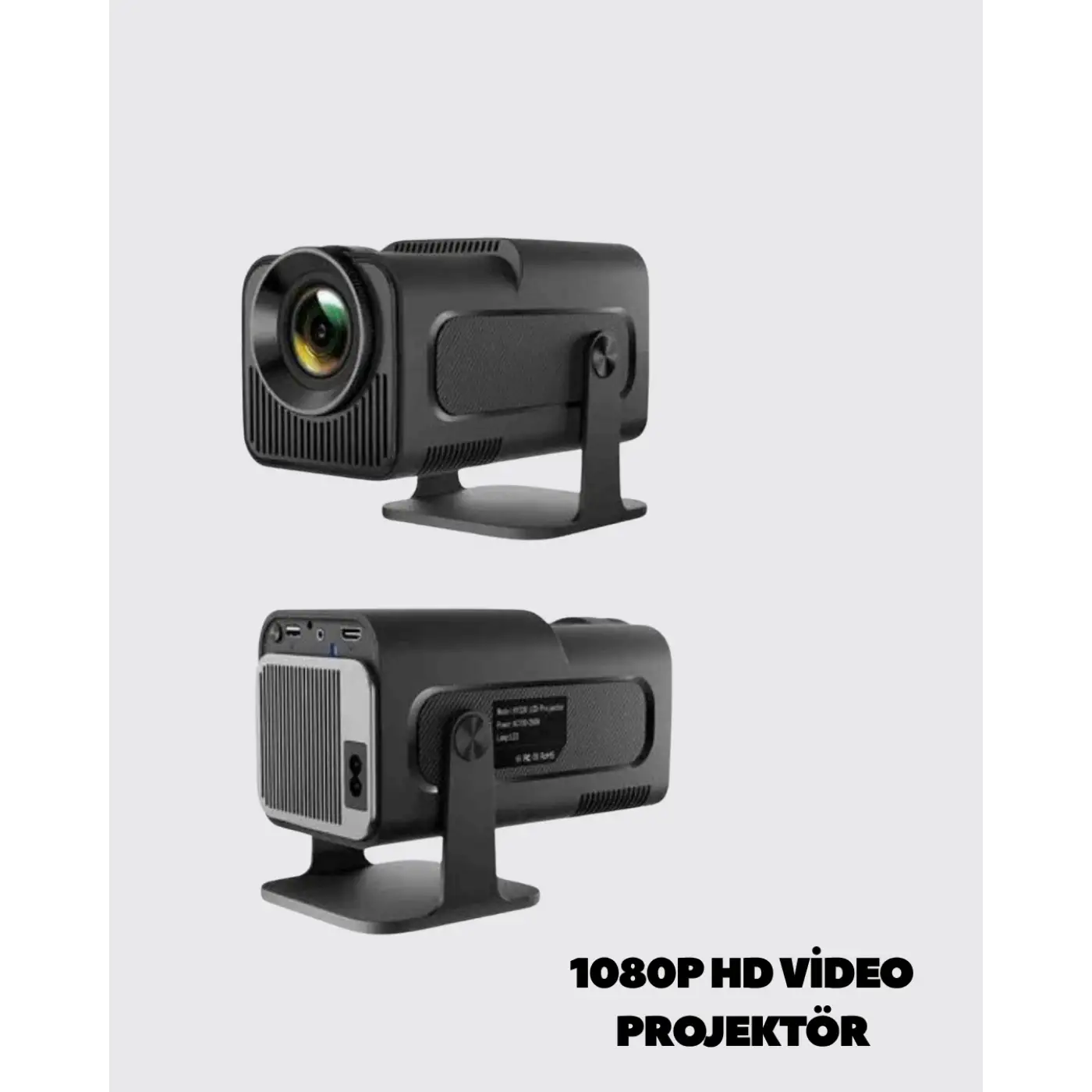 Uzun Ömürlü Lamba ve Dahili Hoparlörlü Ev Sinema Projektörü