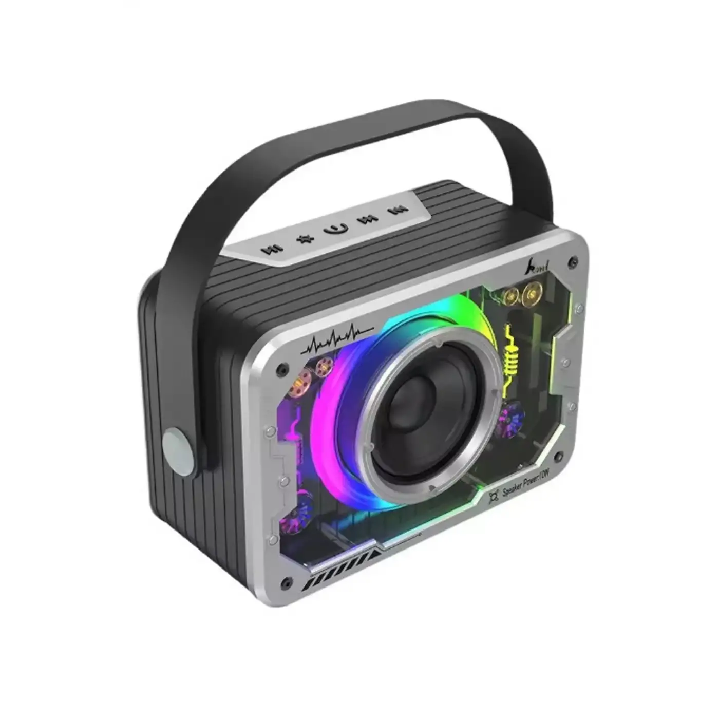 Vtn-82 Taşınabilir Kablosuz Işıklı Bluetooth Hoparlör Ses Değiştirme Özellikli