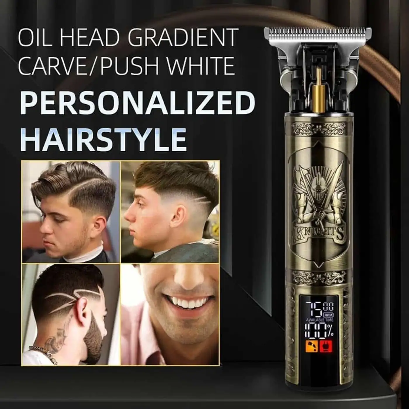 WELL POWER Islak ve Kuru  Ince Kesim Sakal Ense Siyah Saç-Sakal-Vücut WP-8460