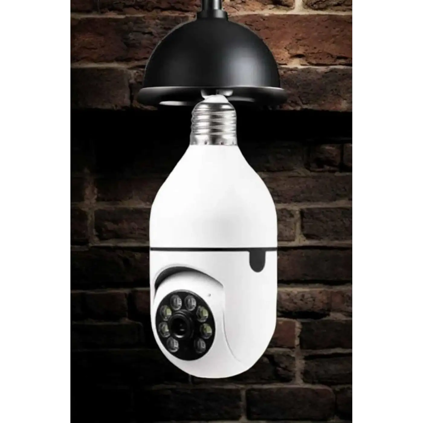 Wifi Kamera Duylu Ampul Görünümlü 360 Derece Dönebilen Ev Kamerası