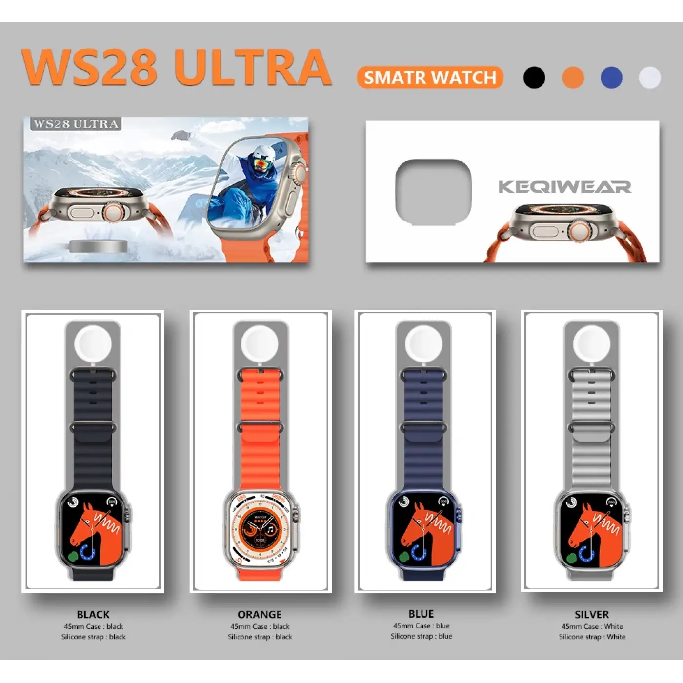 Ws28 Ultra Akıllı Saat | 49mm Geniş Ekran | Konuşma Özellikli | Su Geçirmez Akıllı Saat