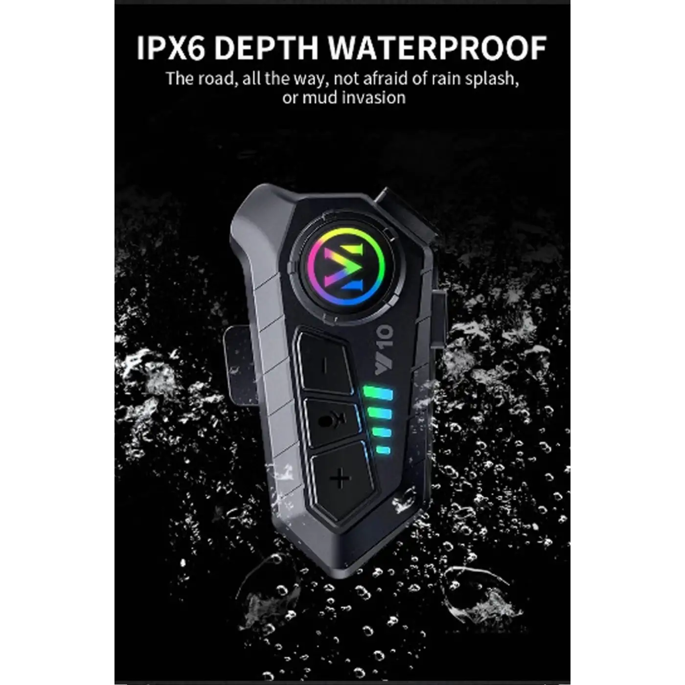 Y10 Kask Kulaklık Bluetooth Motosiklet Kulaklık 5,3 Bluetooth Intercom Motorsiklet Kulaklık