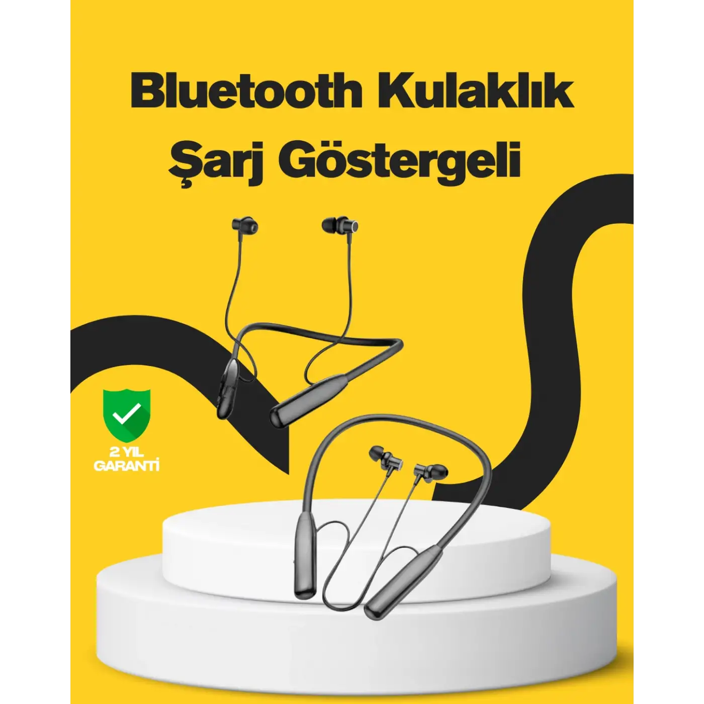 Y12 Bluetooth Boyun Bantlı Kulaklık – 100 Saat Pil, Bluetooth 5.3, Dokunmatik Kontrol