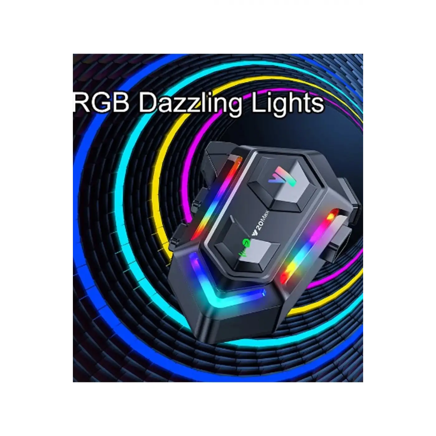 Y20 Max Motosiklet Bluetooth 5.3 Kask Intercom 2 Kişi 300 Metre Eşleşme Özellikli