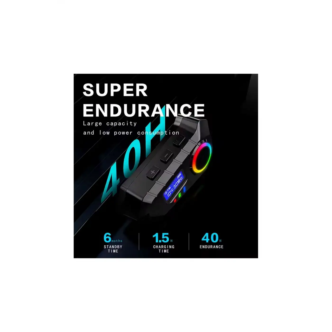 Y30 Kask Kulaklık Bluetooth Motosiklet Kulaklık Rgb Radyolu Intercom