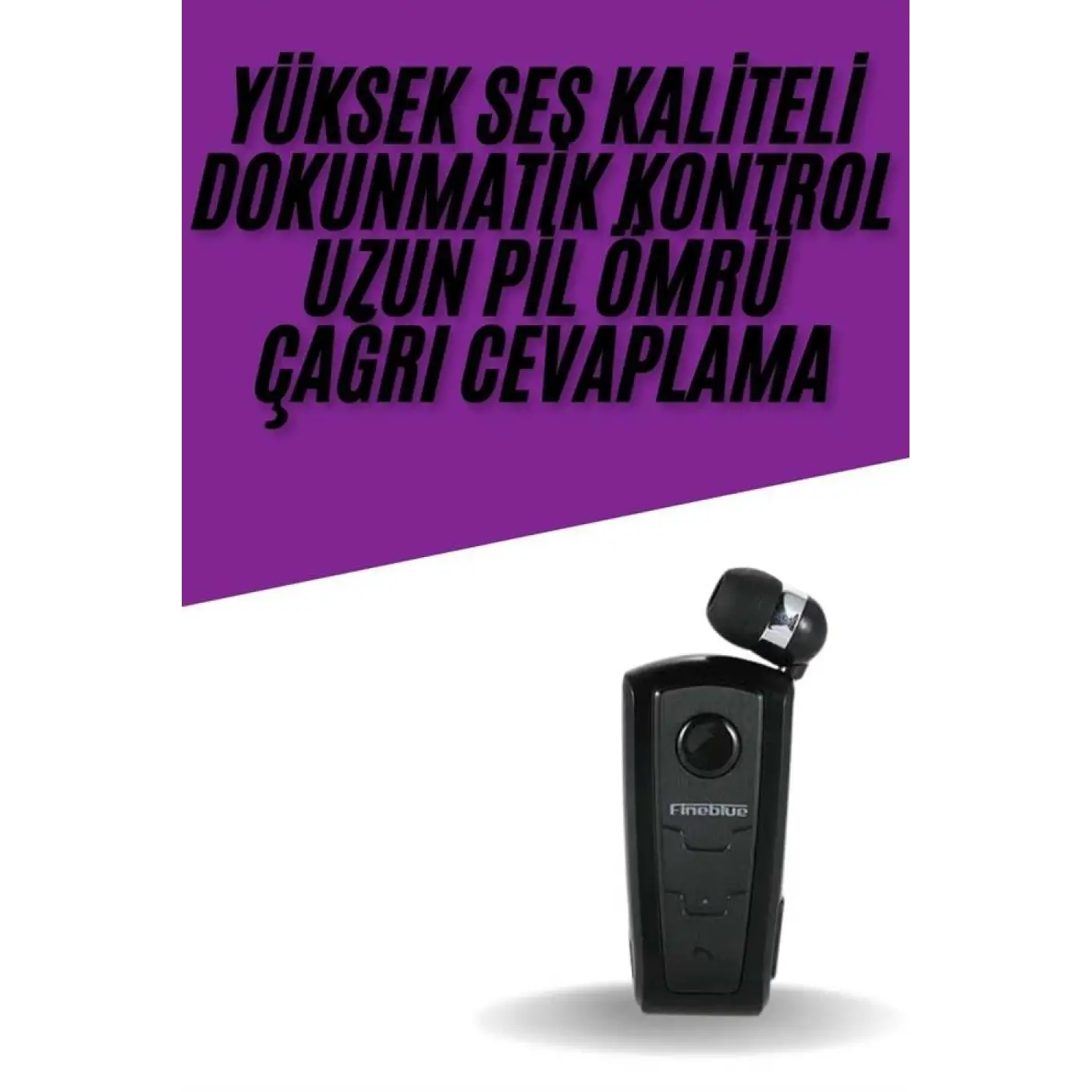 Yaka Kulaklığı Andorid Tüm Cep Telefonlarına Uyumlu Mikrofonlu Titreşimli Makaralı