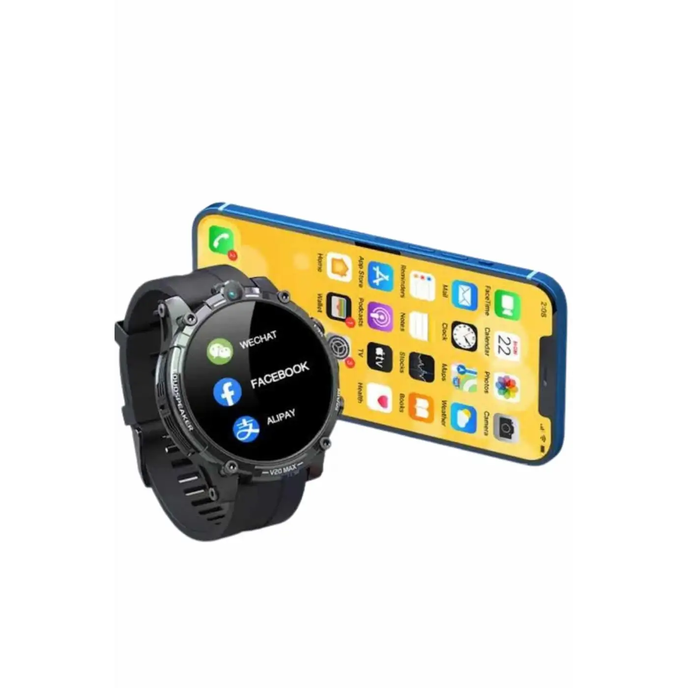 Yeni Model Akıllı Saat GPS Uyumlu Uyku ve Sağlık Takibi Sesli Görüşme